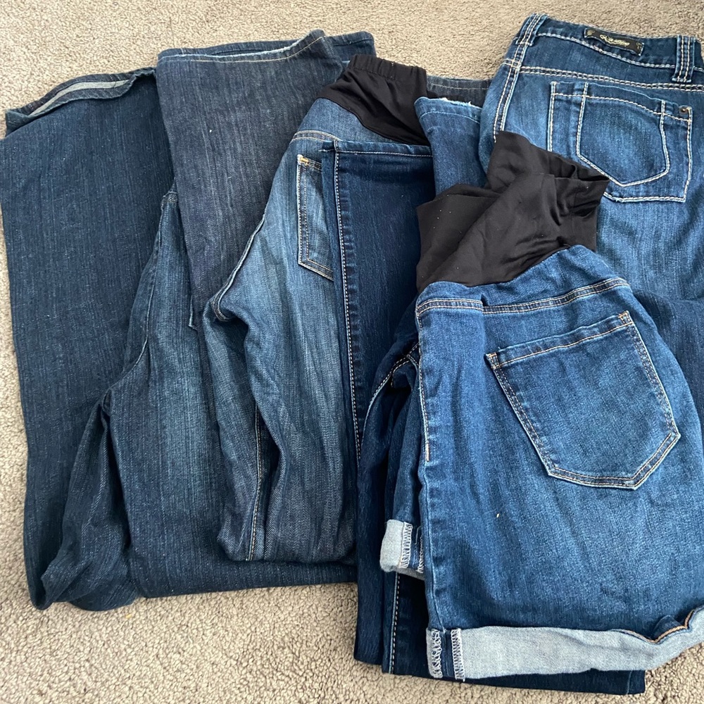 Maternity Jean Bundle - 5 Pairs